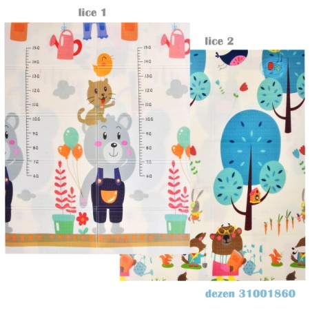 Jungle dvostrani tepih za igru 150x180x0,8cm