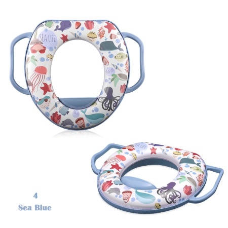 Lorelli Soft trening adapter za toalet sa ručicama Sea Blue