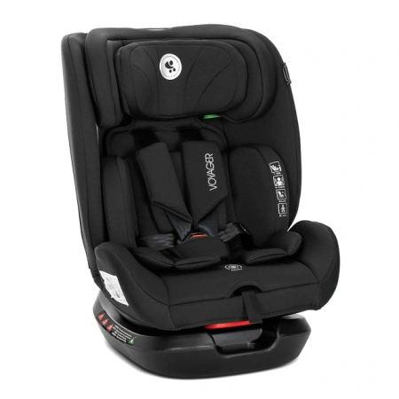 Lorelli Voyager i-Size crno auto sedište 40-150 cm sa podesivim naslonom za glavu