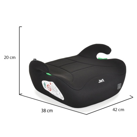 MONI Auto sedište Buster JET Black 125-150cm 