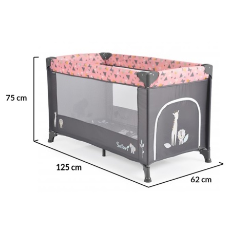 MONI Krevetac Safari 1 nivo Pink