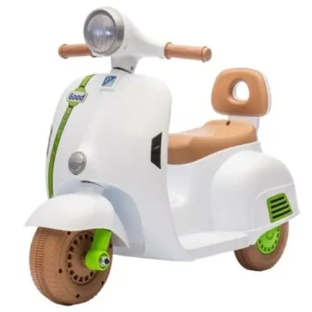Motor na akumulator za decu - udoban i bezbedan u beloj boji