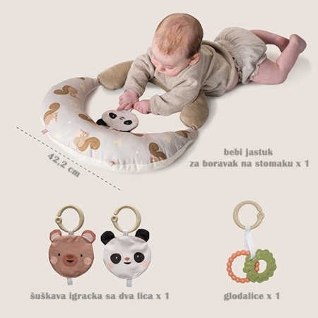 Jastuk za bebe sa igračkama i glodalicom
