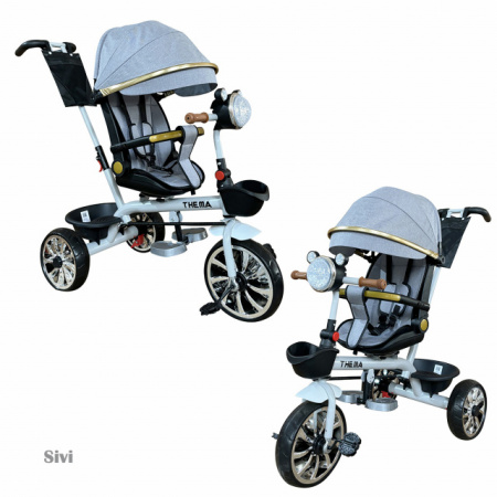 Thema sport Tricikl TS-610 sa rotacijom sedišta Sivi