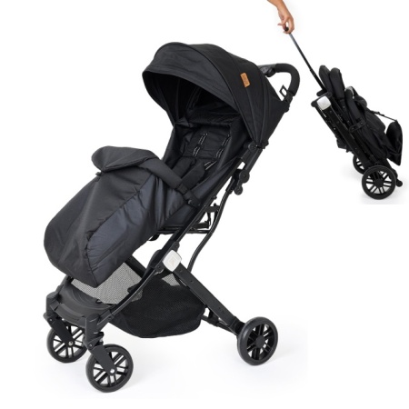 Jungle Kolica Quad dezen Black - sklopljen model za transport
