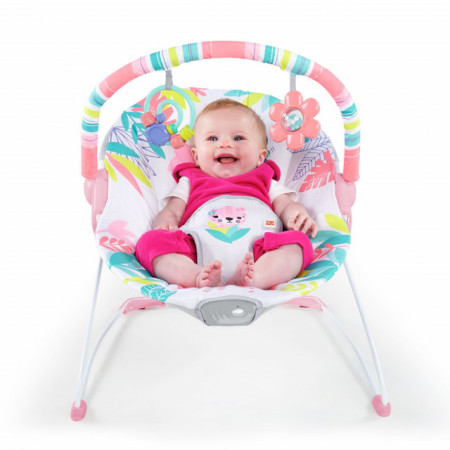 Kids II Bright Starts Lezaljka sa vibracijom Flamingo Vibes 12228