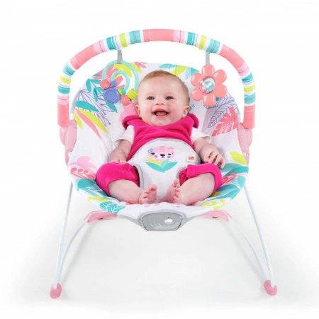 Kids II Bright Starts Lezaljka sa vibracijom Flamingo Vibes 12228