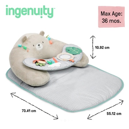 Kids II Ingenuity Podloga za igru Cozy Prop 4-in-1 Sit Up&amp;Prop Nate