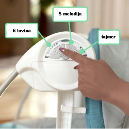 Prenosiva ljuljaška za bebe Ingenuity – više brzina ljuljanja