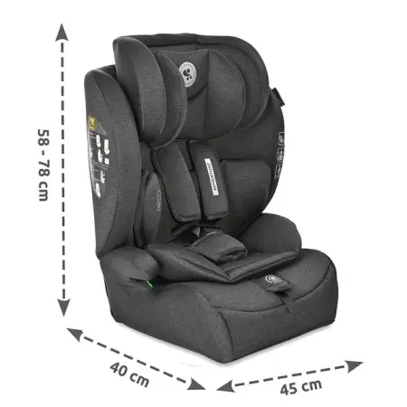 Auto sedište za decu Lorelli Adventure Black Jasper - dimenzije