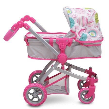 MONI Kolica za lutke Pink Rose