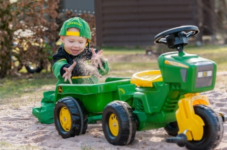 Rolly Trac John Deere tricikl traktor sa prikolicom 052769