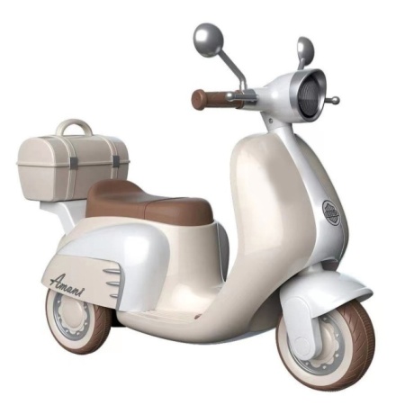 Motor na akumulator - zabavan i siguran u bež dezenu