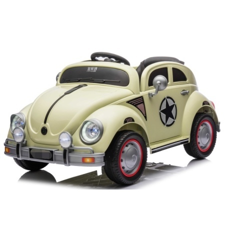Auto Buba 12V sa LED svetlima i retro dizajnom - zeleni