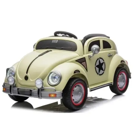 Auto Buba 12V sa LED svetlima i retro dizajnom - zeleni