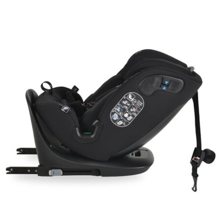 Cangaroo GTS i-Size 40-150cm auto sedište Black - spušten položaj unazad