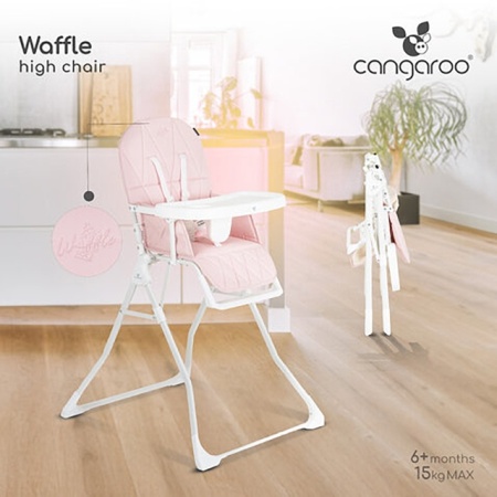 Cangaroo Stolica za hranjenje Waffle Pink
