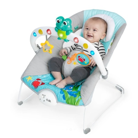 Kids II Baby Einstein muzička ležaljka Kick to it Neptune sa vibracijom i svetlom 13102