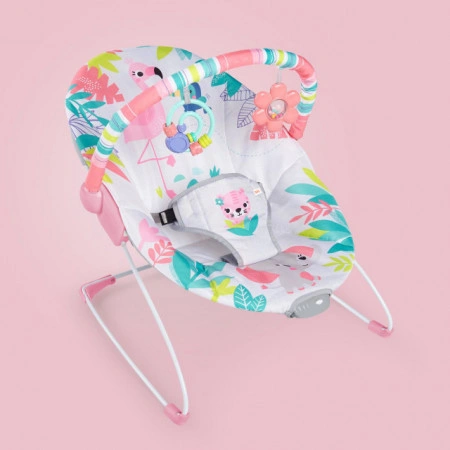 Kids II Bright Starts Lezaljka sa vibracijom Flamingo Vibes 12228