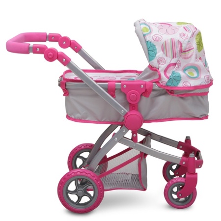 MONI Kolica za lutke Pink Rose