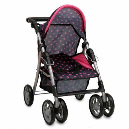 MONI Kolica za lutke Pinky Dots