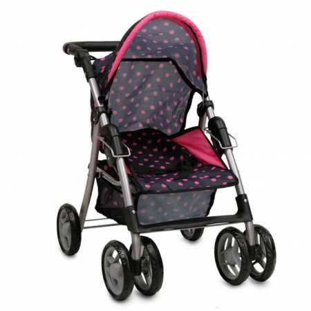 MONI Kolica za lutke Pinky Dots