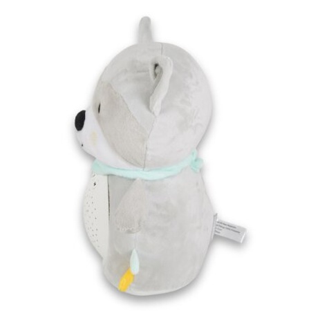 Moni Toys Noćna lampa i projektor sa belom bukom Snuggly Raccoon