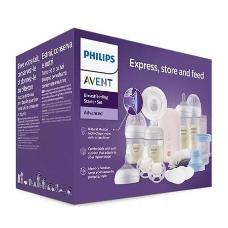 Avent Gift set za dojenje sa električnom pumpicom za izmazanje SCD340/31