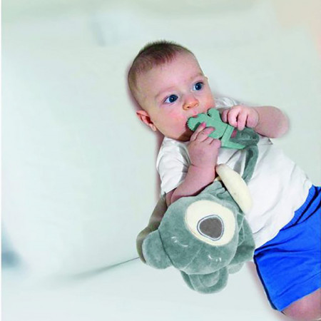 BabyJem Igračka Sweet Bear sa glodalicom Green
