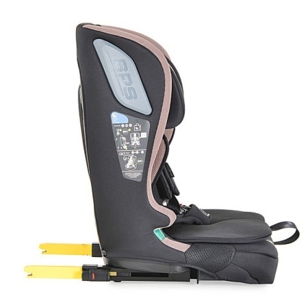Auto sedište Cangaroo iDrive sa SPS bočnom zaštitom i Isofix sistemom montaže u Powder Puff dezenu