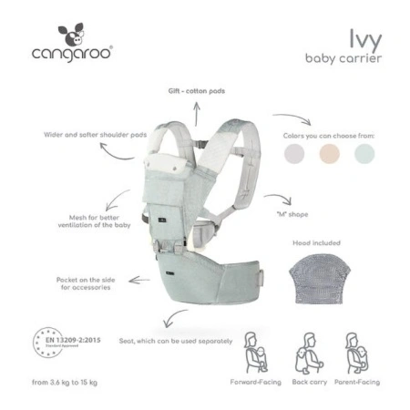 Cangaroo Kengur nosiljka IVY Green funkcije