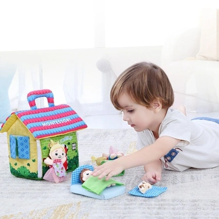 JollyBaby Platnena kućica sa lutkama