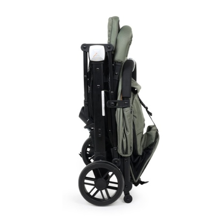 Jungle Quad kolica za bebe dezen Maslina – sklapanje do kompaktnih dimenzija
