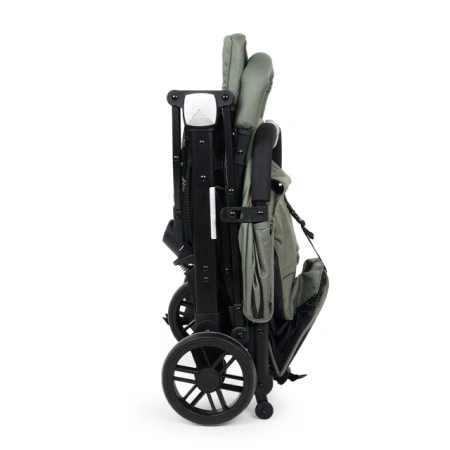 Jungle Quad kolica za bebe dezen Maslina – sklapanje do kompaktnih dimenzija