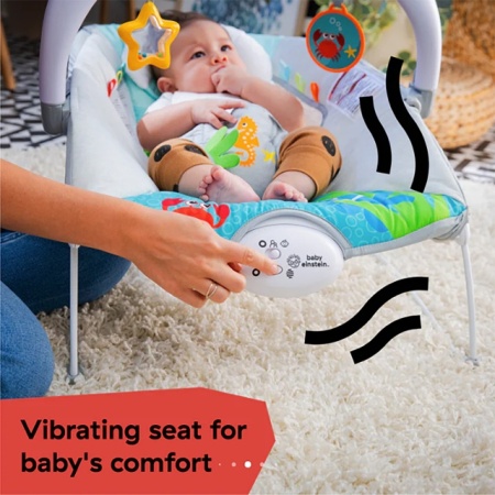 Kids II Baby Einstein muzička ležaljka Kick to it Neptune sa vibracijom i svetlom 13102