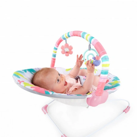 Kids II Bright Starts Lezaljka sa vibracijom Flamingo Vibes 12228