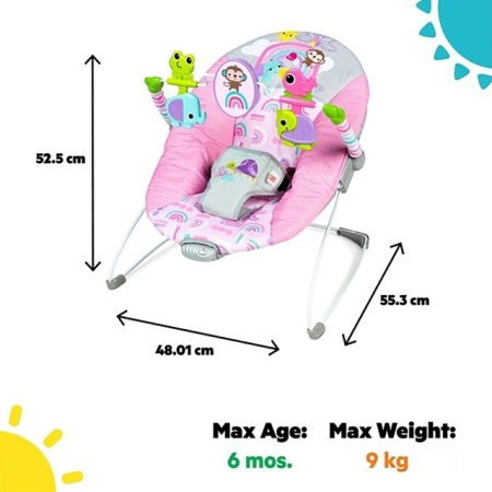 Kids II Lezaljka Bright Starts Pink Paradise 16732