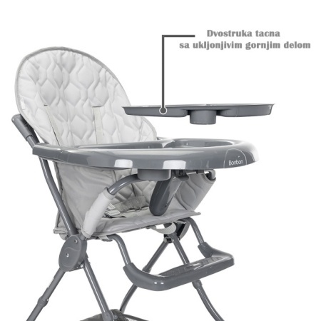 Hranilica za bebe Lorelli Bonbon sa tacnom – funkcionalni detalj