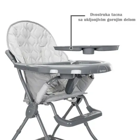Hranilica za bebe Lorelli Bonbon sa tacnom – funkcionalni detalj