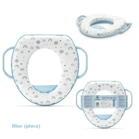 Lorelli nastavak za WC za decu sa ručkama Planets Blue