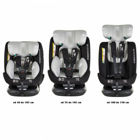 MONI Auto sedište Serengeti I-Size 40-150cm Isofix Light Grey