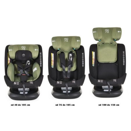 MONI Auto sedište Serengeti I-Size 40-150cm Isofix Sky Green