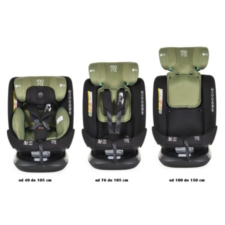 MONI Auto sedište Serengeti I-Size 40-150cm Isofix Sky Green
