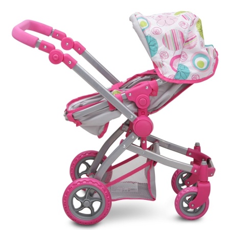 MONI Kolica za lutke Pink Rose