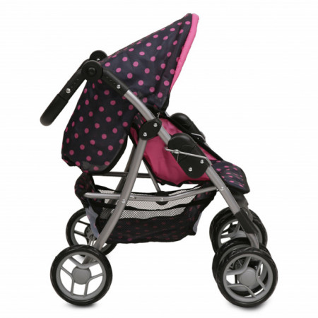 MONI Kolica za lutke Pinky Dots