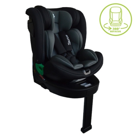 BBO Autosedište Taurus I-Size Isofix 360° 40-150cm Black Grey