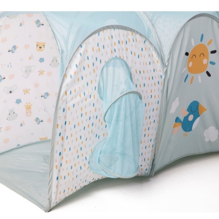 Eurekakids tunel za bebe sa mrežastim krovom – ventilacija i svetlost