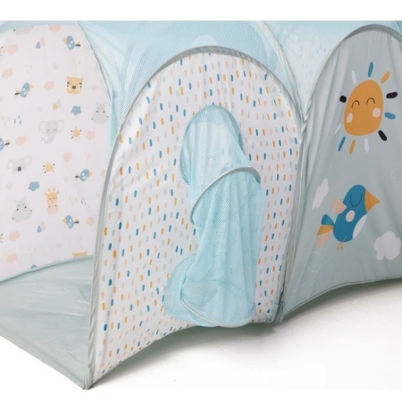 Eurekakids tunel za bebe sa mrežastim krovom – ventilacija i svetlost