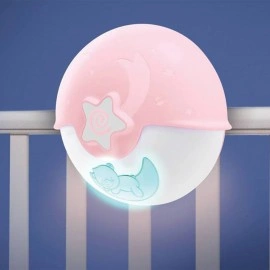 Infantino Muzička noćna lampa sa zvezdanim projektorom za krevetac Pink