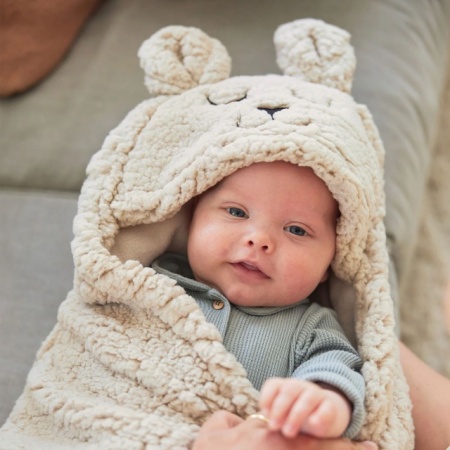 Jollein Wrap Blanket Bunny – upotreba kod kuće za toplotu i udobnost